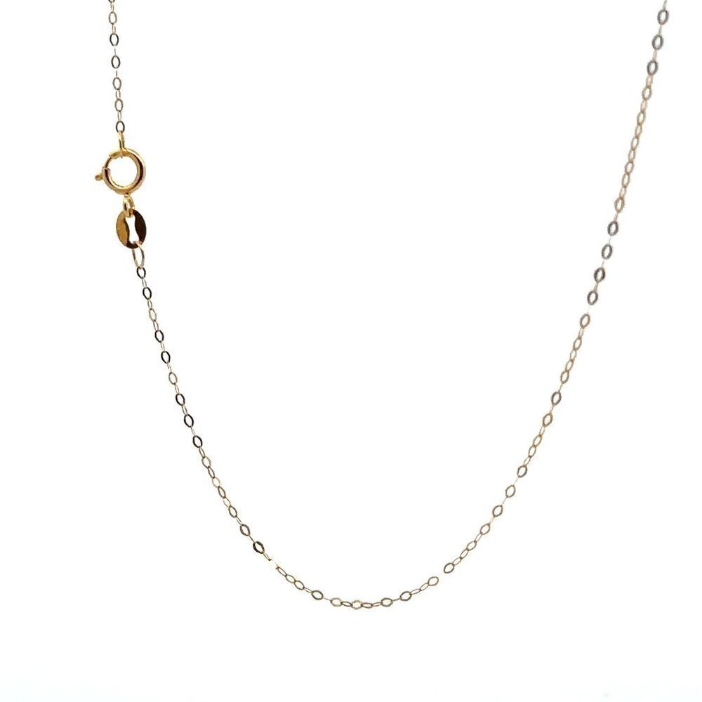 18K Gold Necklace Chain 18 inches Pendant Heart 0.58 grams - Picture 7 of 10